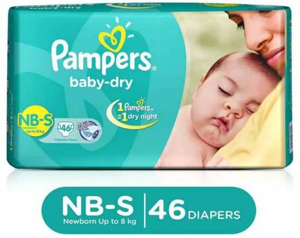 Pampers Baby dry diaper Nbs 46 PACK OF 1 - New Born