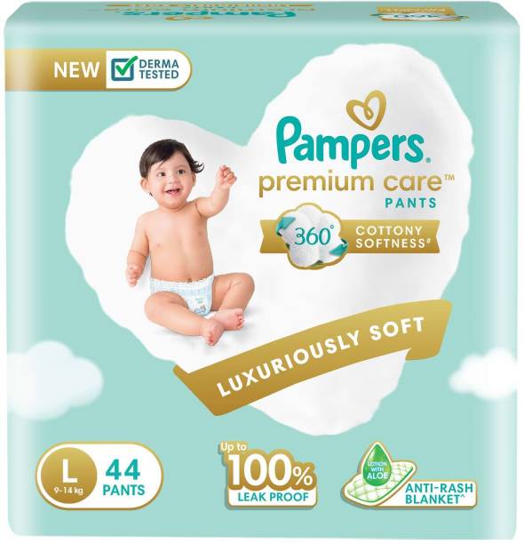Pampers Premium Care Diaper Pants with 360 Cottony Softness - L