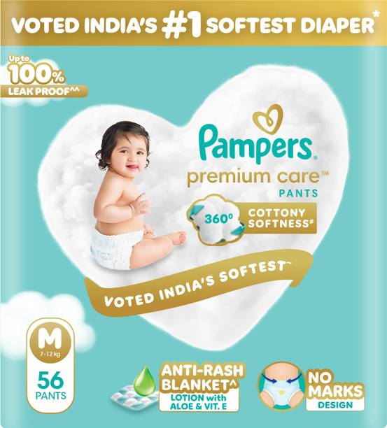 Pampers Premium Care Diaper Pants with 360 Cottony Softness - M