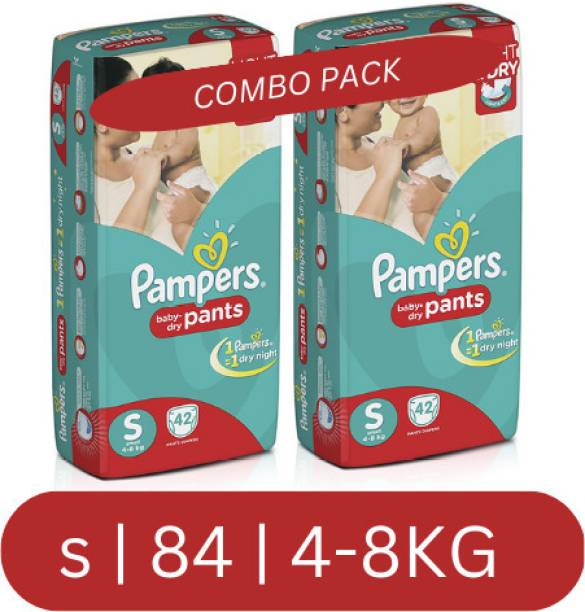 Pampers SMALL SIZE BABY DIAPER 42+42=84(S) - S