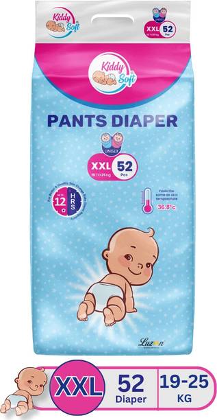KiddySoft Baby Diaper Pants | Super Absorbent- Crisscross Top Layer | 19-25 KG | Pack of 1 - XXL