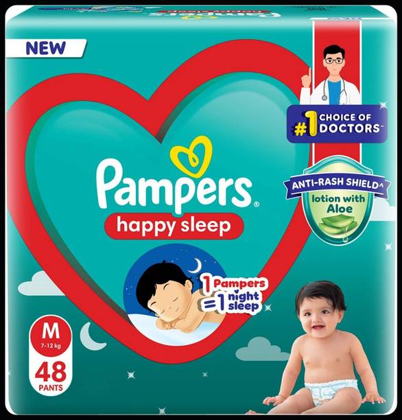 Pampers Baby Diapers-M Size(Pack of 1)-25N769 - M
