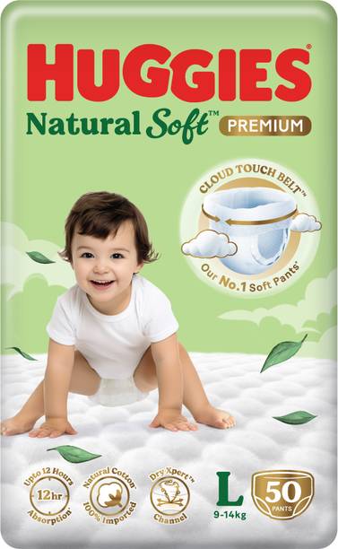 Huggies Natural Soft Premium Baby, Cloud Softness All Over, Large - L