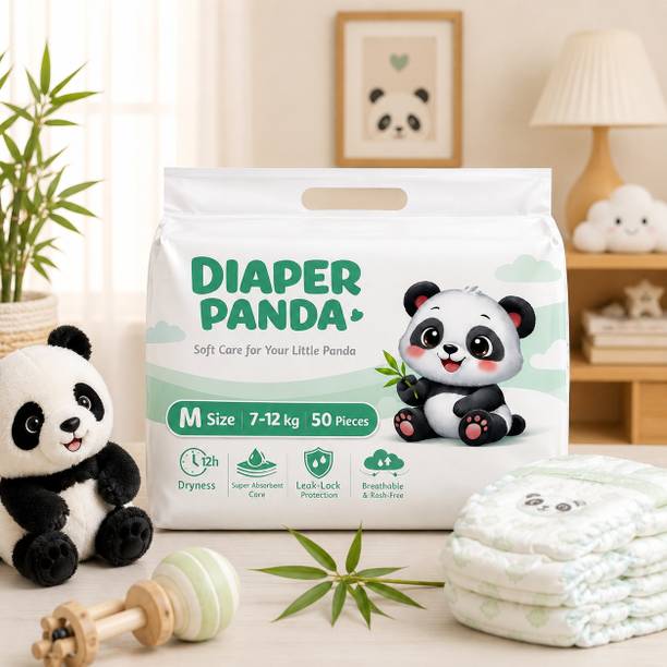 DIAPER PANDA Premium Baby Diapers with Ultra Soft Comfort Leak Lock Pant Diapers - M