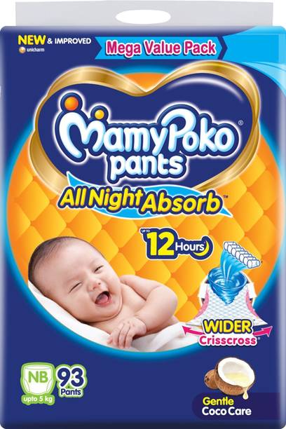 MamyPoko Pants All Night Absorb NB96 - New Born