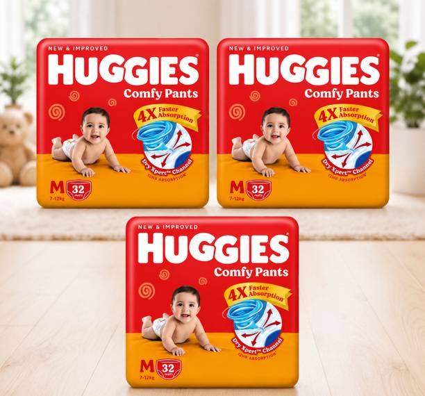 Huggies New Improved Baby Care Mega Combo Pack - M