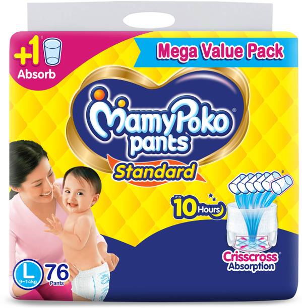 MamyPoko Pants Standard, 10hr Leakage Protection - L