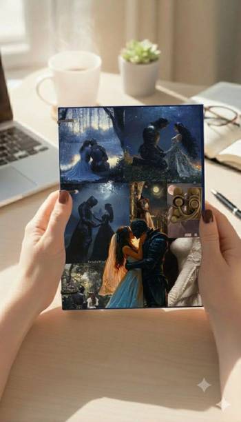 Aliza Handicrafts CREATIVE DIGITAL PRINTED HANDMADE DIARY WITH C METAL LOCK A5 Notebook Unruled 200 Pages