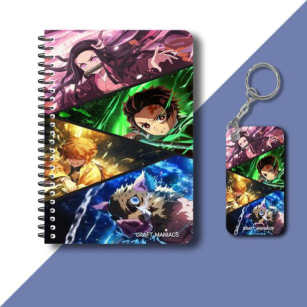 craft maniacs DEMON SLAYER 2023 NOTEBOOK COLLECTION A5 Diary RULED 160 Pages