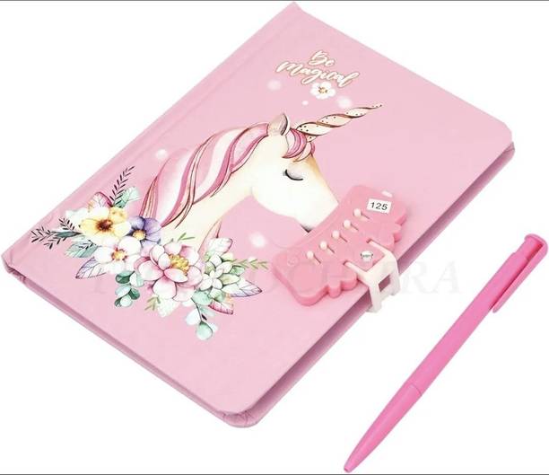shreeGtrader lock diary with pen A5 Diary ruled 80 Pages