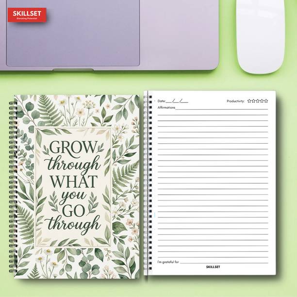 SKILLSET Journal Diary Notebook for Professional Personal Use A5 Diary Ruled 144 Pages