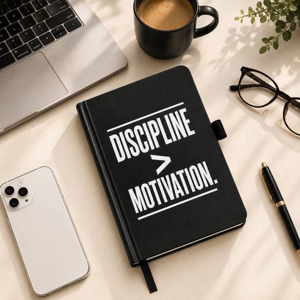 WYOG Discipline Over Motivation Journal A5 Diary Ruled 192 Pages