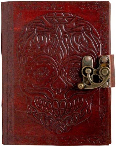 Anshika International real leather notebook diary A5 Journal unruled 100 Pages
