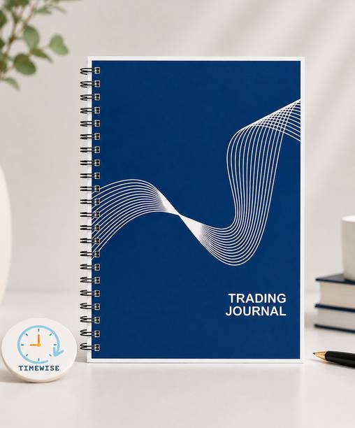 TimeWise Stock Market Trading Journal Notebook Day Trade Log A5 Journal Unruled 140 Pages