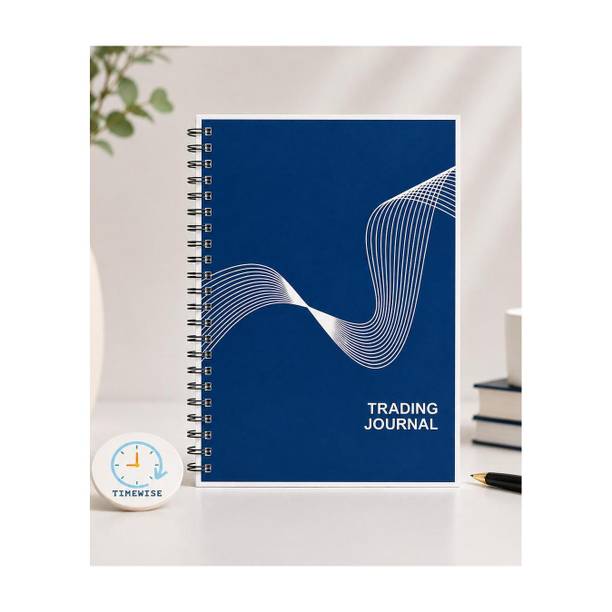 TimeWise Stock Market Trading Journal Notebook Day Trade Log A5 Journal Unruled 140 Pages