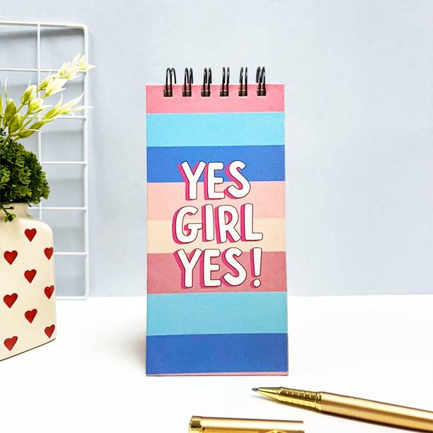 articious Yes Girl Yes Regular Desk Planner Ruled 264 Pages