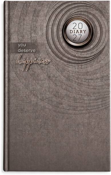 CuckooDiaries 2027 Premium 2 Dates Per Page, Hard PP Cover, Personal & Official Details Pages Regular Diary Single Rule 160 Pages