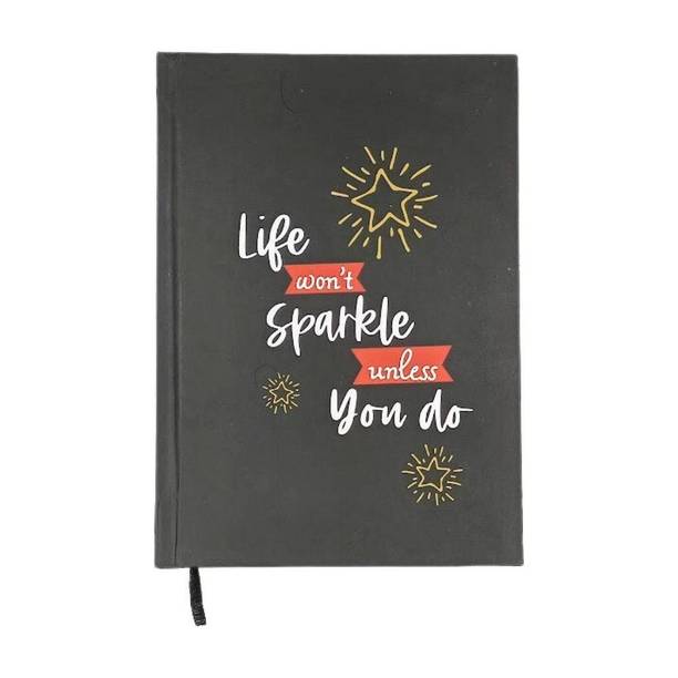 CRAFTOPIX Life Won't Sparkle Unless You Do A5 Diary Ruled 192 Pages