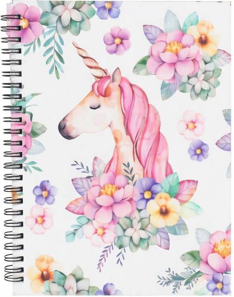 Yokids Unicorn Wiro Notebook A5 Diary Ruled 160 Pages