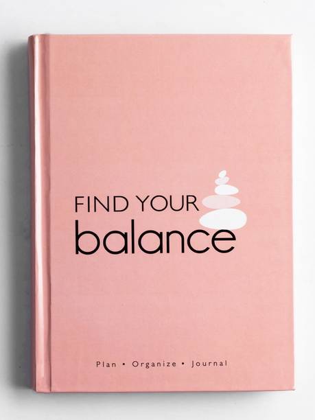 The Journal Lab Find Your Balance Undated Daily Planner and Journal to Schedule Your Day To-Do List and Productivity Tracker and Mood Tracker for Wellness Gratitude Journal with Stickers A5 Journal Designed Pages 300 Pages