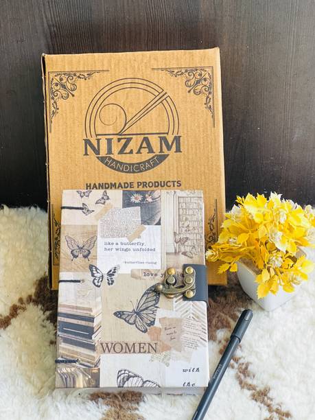 NIZAM HANDICRAFT Woman Love Printed Diary Notebook With Lock Clasp For Gift/Office Use A5 Diary 200 200 Pages