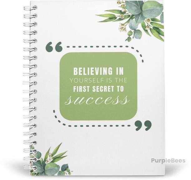 PurpleBees BELIVEING IN SUCEESS QUOTES DIARY A5 | Motivational Diary A5 Diary Unruled 160 Pages