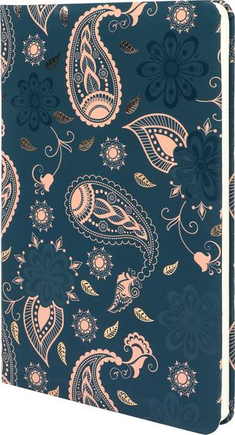 Doodle Paisley Pattern Notebook A5 Diary Ruled 160 Pages
