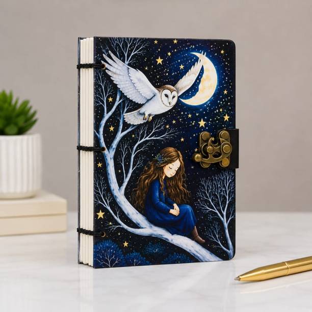 GRISHA HANDICRAFTS Diary Notebook A5 Diary Unruled 200 Pages