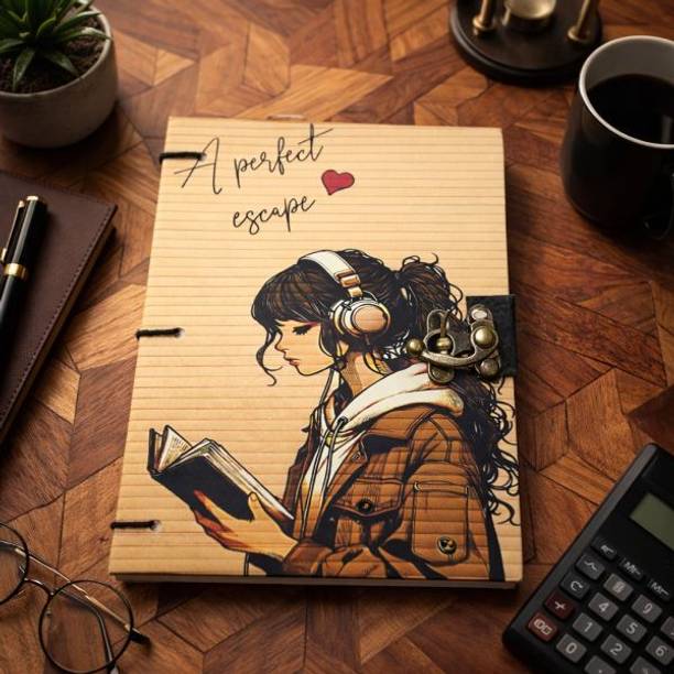 Design Dimension Printed Diary With Lock Perfect For Writing, Sketching, Traveling Our Gifting A5 Diary Unruled 200 Pages
