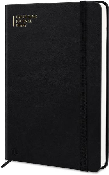 Jhingalala Leather Notebook Diary with Elastic Lock I Executive Notebook Journal Diary A5 Diary Ruled 192 Pages