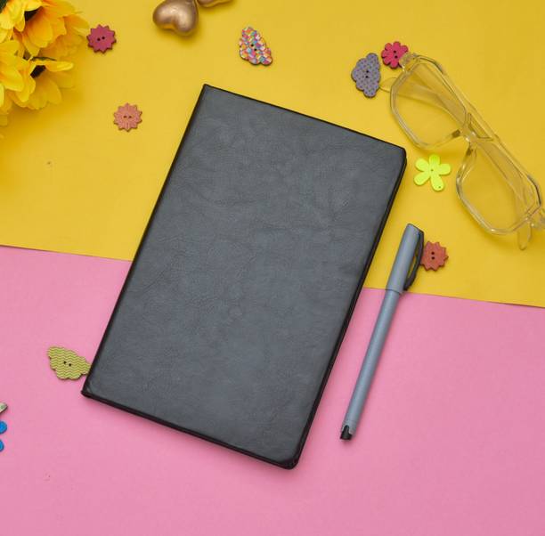SPM Premium Leather Travel Journal Diary for Gifting Purpose A5 Diary Ruled 200 Pages