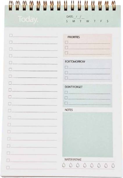 Greeshma Daily Planner To Do List Notepad Organizer Writing Pad for Home, Office, A5 Planner Single Rule 50 Pages