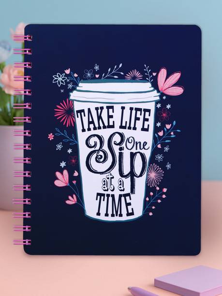 Doodle Morning Glory Stop Wiro With Dangler Notebook Regular Diary Ruled 160 Pages