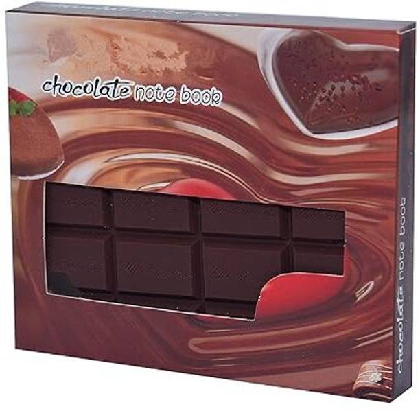 Eclet 1 Chocolate shape diary, cented Chocolate shape, Choclate fregrance Memo Pocket-size Diary Pad Half Eaten Notebook Day Planner Blank Pages School Items for Girls 75 Pages