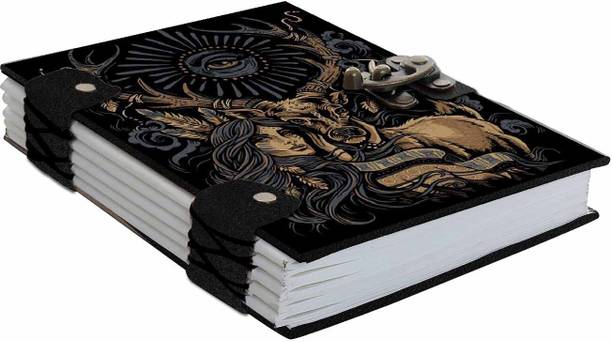 DI-KRAFT Printed Hard Cover Diary | Notebook With Lock Clasp (5*7 Inch, 160 Pages) A5 Diary Unruled 160 Pages