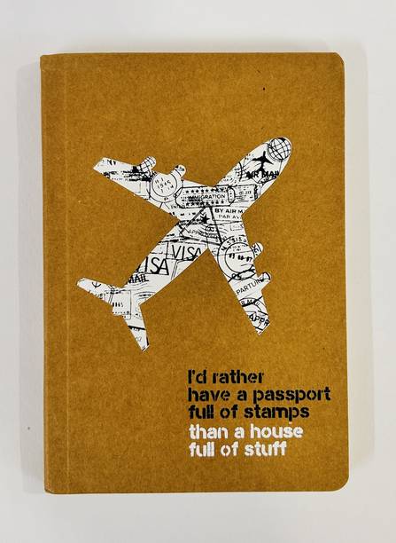 BLISSTO Brown Diary A5 Diary Ruled 150 Pages