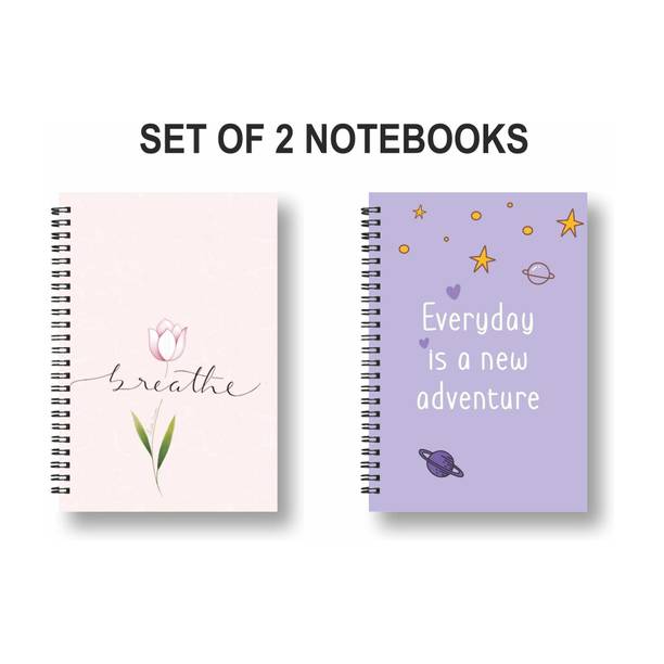 ROT RIX combo of 2 Notebooks A5 Diary Ruled 144 Pages