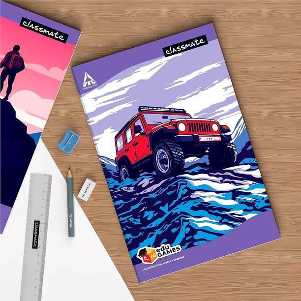 Classmate Long Notebook - A4, Soft Cover, 240 Pages, Single Line - Pack of 1 A4 Notebook Yes 240 Pages