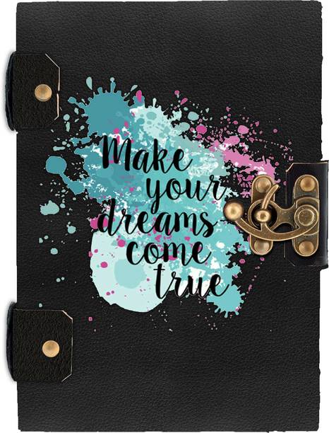 DI-KRAFT Handcrafted Leather Cardboard Antique Binding Diary A5 Diary Unruled 200 Pages