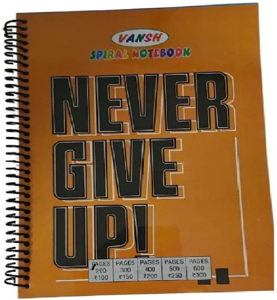 Eclet 1pc Register Notebooks for Students & Office Plastic cover Register for Writing A4 Notebook Single Line 200 Pages