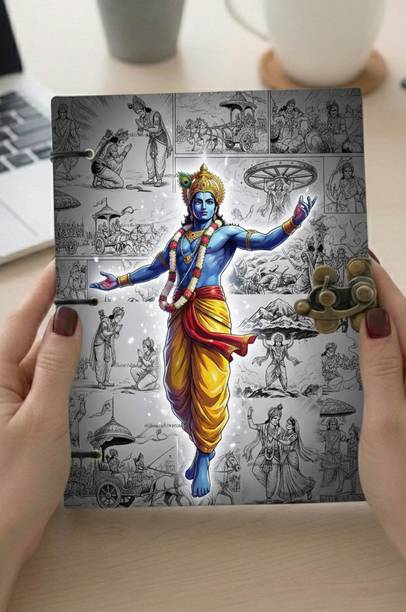 HANIA HANDICRAFTS Printed Diary with Metal Lock, Handmade Stitched Notebook for Women & Girls A5 Diary Unruled 200 Pages