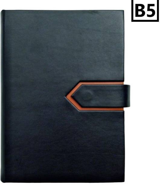 ANUPAM Lavish B5 Dual Tone PU Cover Journal 80gsm Lined Paper with Magnetic Closure B5 Diary Pen Holder Ideas for Journaling Writing Note Taking Business Meetings & Students 192 Pages