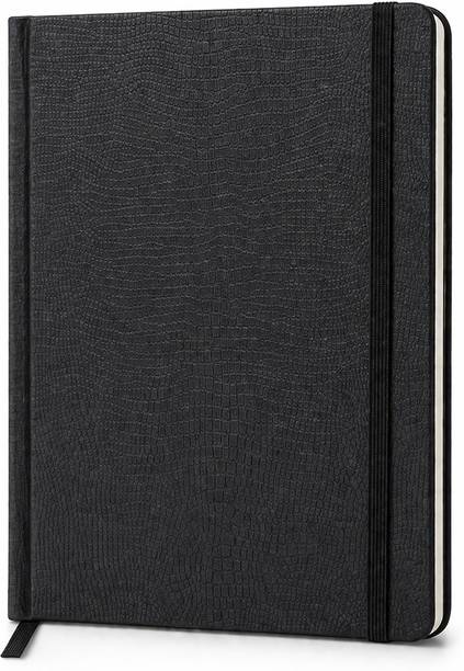 AUREN Leather Diary Notebook Ruled with 80 GSM Thick Paper and Bookmark Ribbon A5 Diary Ruled 160 Pages
