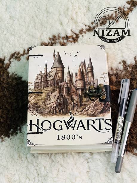 NIZAM HANDICRAFT Harry Potter Hogwarts Print special binding A5 Diary Un-Ruled A5 Diary 200 200 Pages