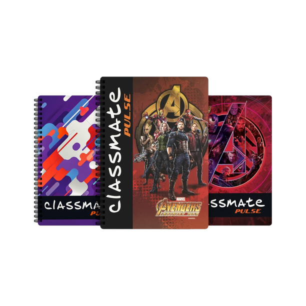 Classmate Pulse 1 Subject (297 X 210 mm) Spiral A4 Notebook Single Line 180 Pages
