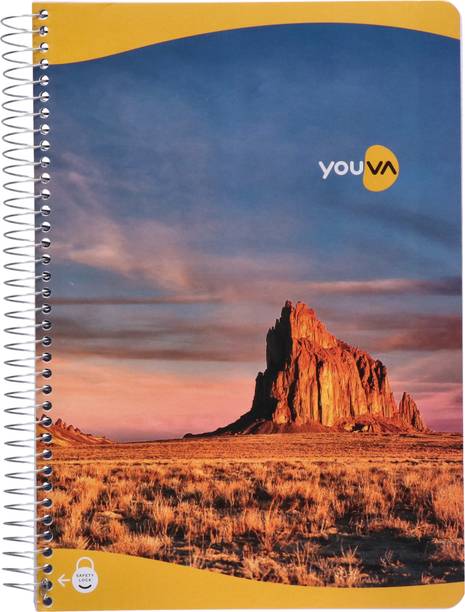NAVNEET Youva Spiral Bound Book 21x29.7 cm A4 Notebook Single Line 400 Pages
