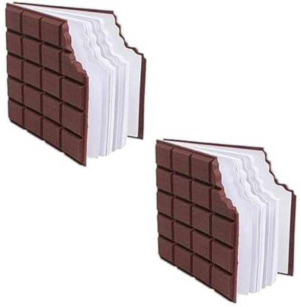 Taabar Chocolate Shaped Notebook Diary Pocket-size Diary Unruler 80 Pages