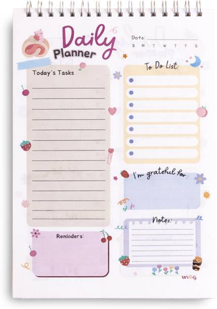 WYOG Daily Planner A5 Planner Spiral Dairy 144 Pages