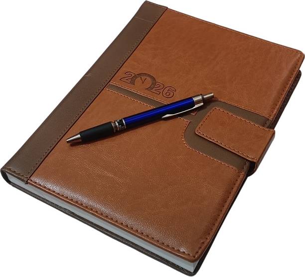 ShreeGanadhish 2026 Planner/Organizer|Office &Personal use|Sunday Full page|24X18X3 CM B5 Diary Ruled 365 Pages