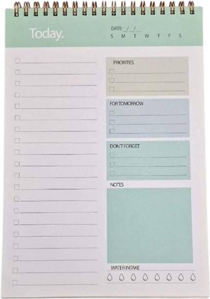 Greeshma Daily Planner To Do List Notepad Organizer Writing Pad for Home, Office Regular Planner Ruled 50 Pages